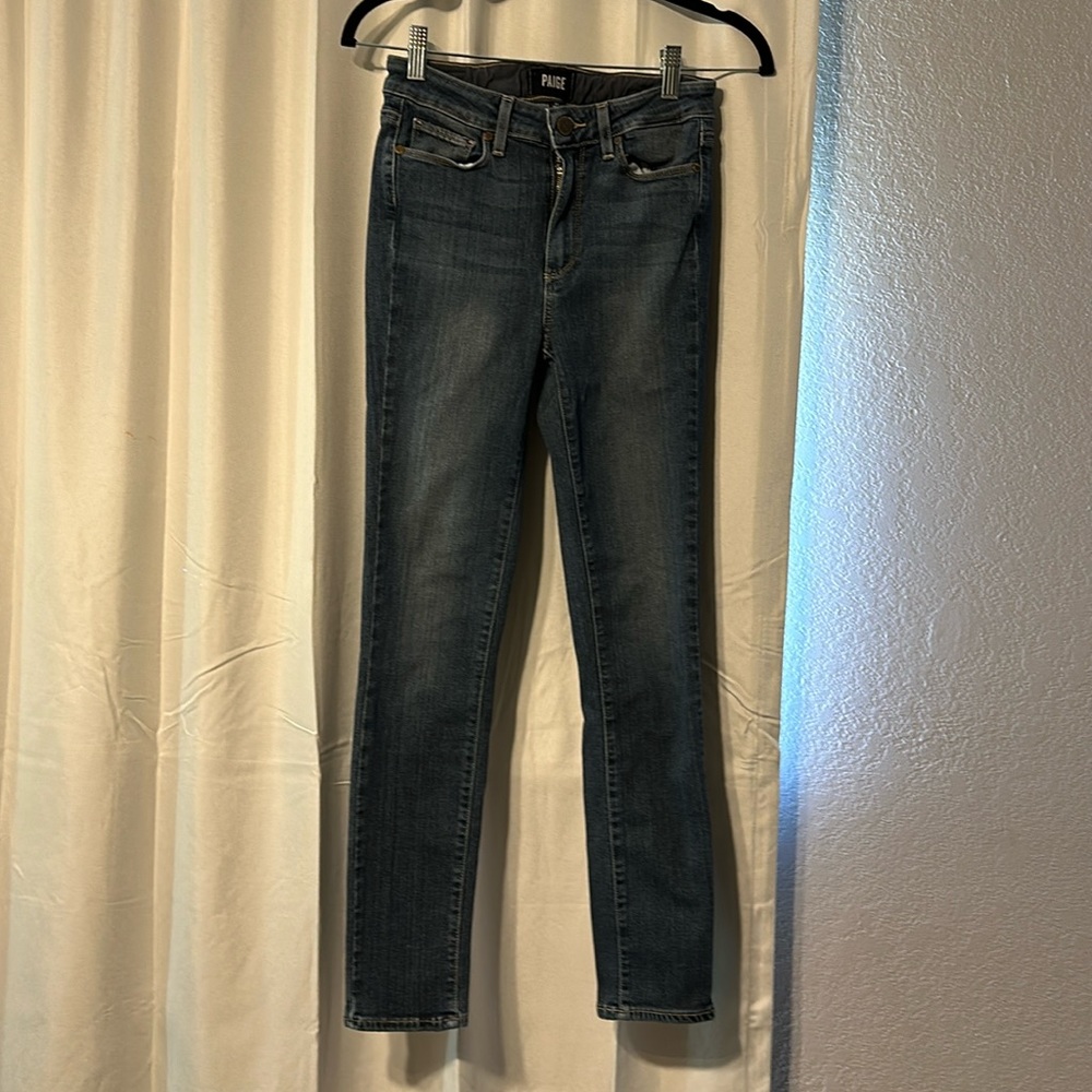 Paige Skinny Hoxton crop roll up size 27 inseam 26